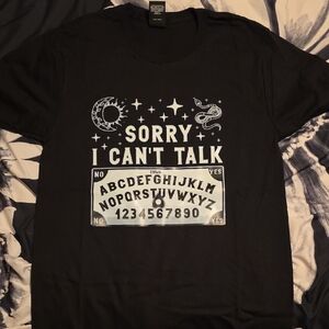 Mystical Black Graphic Tee - Sorry I Can't Talk
